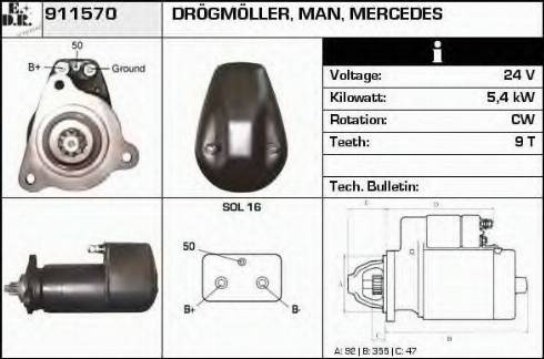 EDR 911570 - Starter car-mod.net