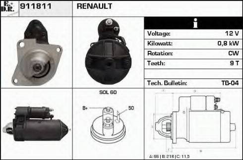 EDR 911811 - Starter car-mod.net
