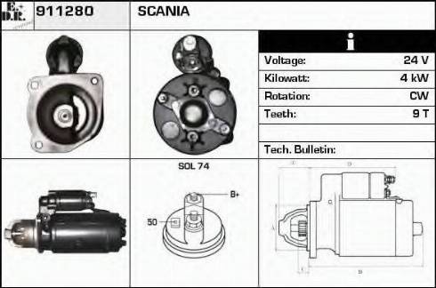 EDR 911280 - Starter car-mod.net