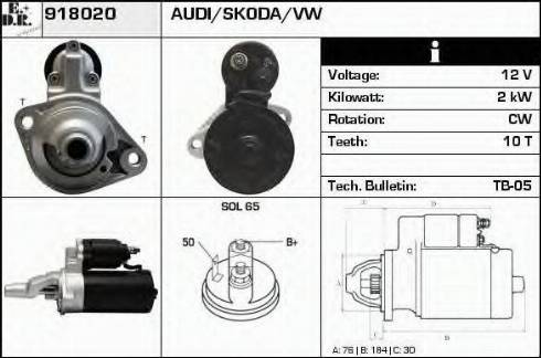 EDR 918020 - Starter car-mod.net