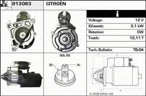 EDR 913083 - Starter car-mod.net