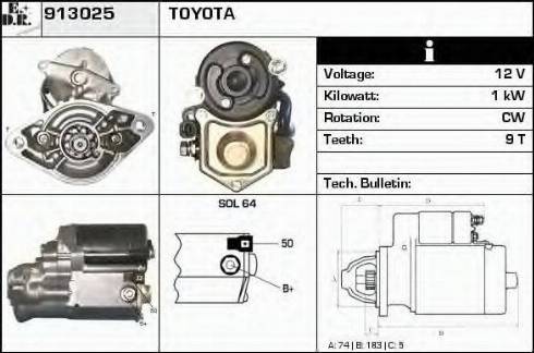 EDR 913025 - Starter car-mod.net