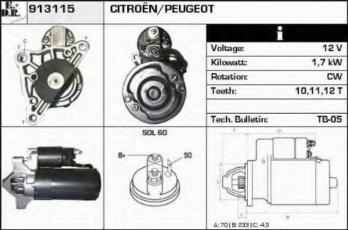 EDR 913115 - Starter car-mod.net