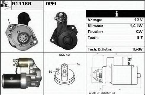 EDR 913189 - Starter car-mod.net