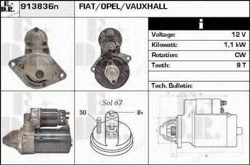 EDR 913836N - Starter car-mod.net
