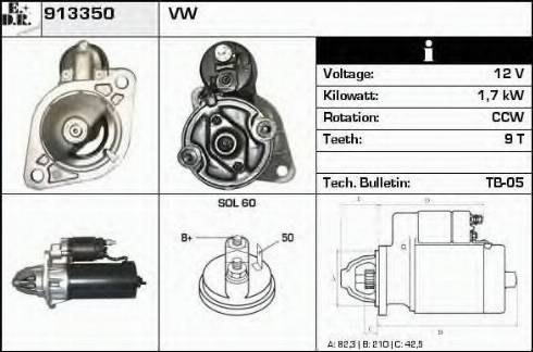EDR 913350 - Starter car-mod.net