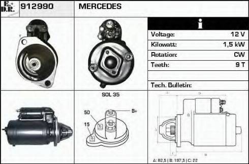 EDR 912990 - Starter car-mod.net