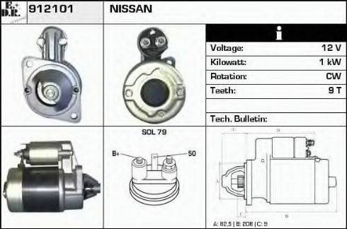 EDR 912101 - Starter car-mod.net