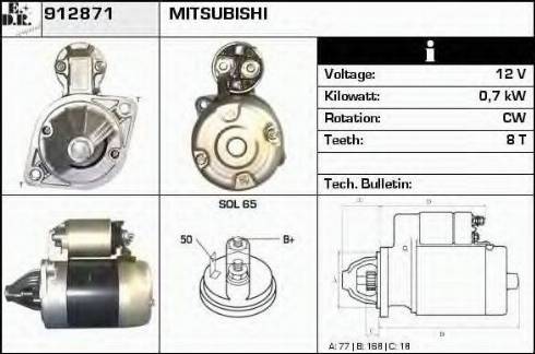 EDR 912871 - Starter car-mod.net