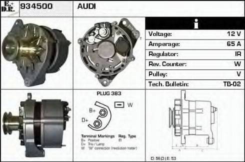 EDR 934500 - Alternator car-mod.net