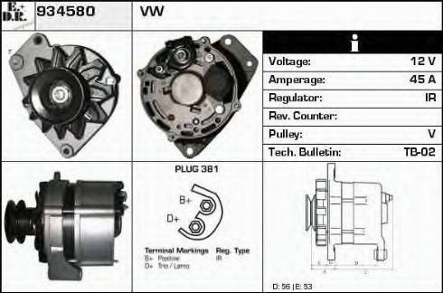 EDR 934580 - Alternator car-mod.net