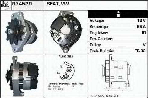 EDR 934520 - Alternator car-mod.net