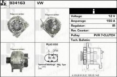 EDR 934163 - Alternator car-mod.net