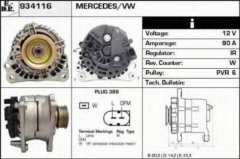 EDR 934116 - Alternator car-mod.net