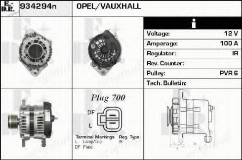EDR 934294N - Alternator car-mod.net