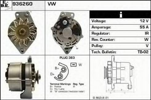 EDR 936260 - Alternator car-mod.net