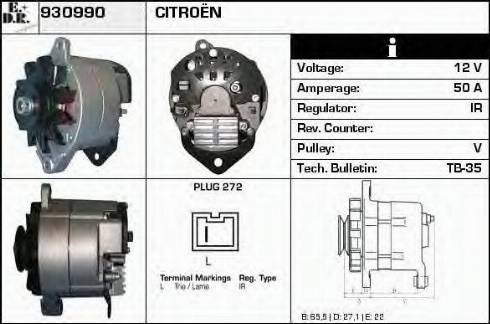EDR 930990 - Alternator car-mod.net