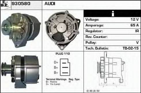 EDR 930580 - Alternator car-mod.net