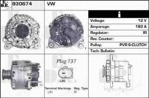 EDR 930674 - Alternator car-mod.net