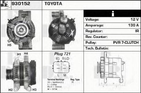 EDR 930152 - Alternator car-mod.net