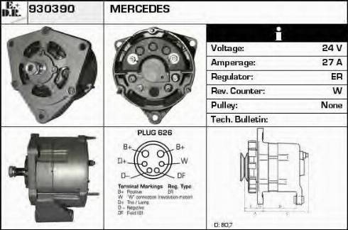 EDR 930390 - Alternator car-mod.net