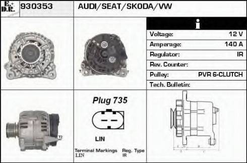 EDR 930353 - Alternator car-mod.net