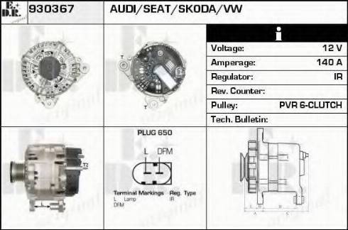 EDR 930367 - Alternator car-mod.net