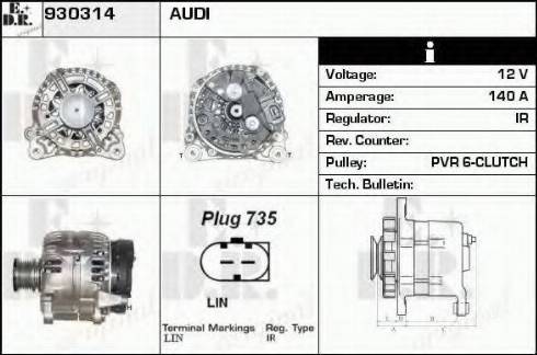 EDR 930314 - Alternator car-mod.net