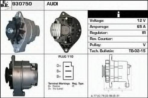 EDR 930750 - Alternator car-mod.net