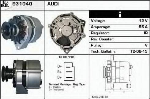 EDR 931040 - Alternator car-mod.net