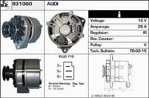 EDR 931060 - Alternator car-mod.net
