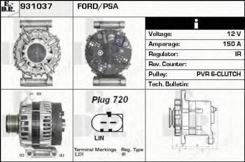 EDR 931037 - Alternator car-mod.net