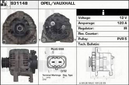 EDR 931148 - Alternator car-mod.net