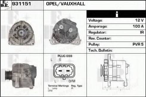 EDR 931151 - Alternator car-mod.net