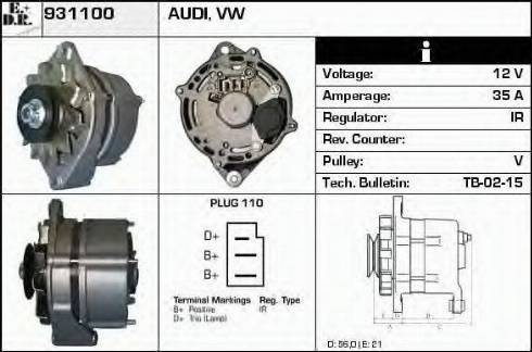 EDR 931100 - Alternator car-mod.net