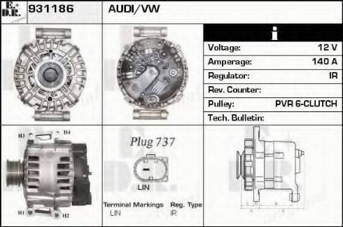 EDR 931186 - Alternator car-mod.net