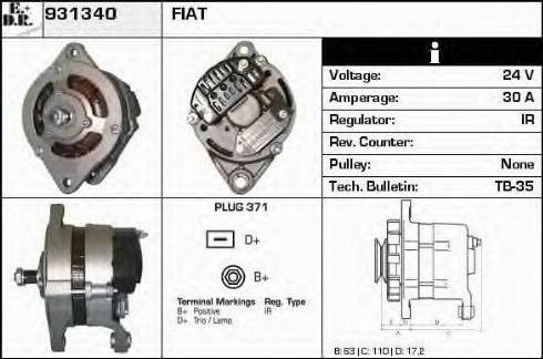 EDR 931340 - Alternator car-mod.net