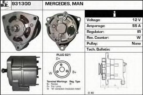EDR 931300 - Alternator car-mod.net