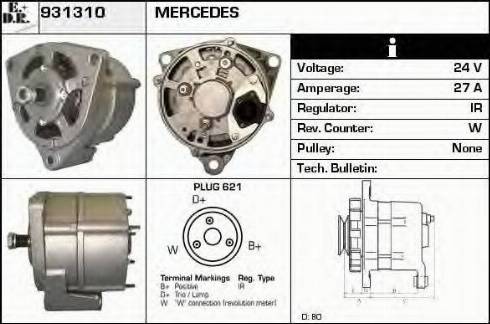 EDR 931310 - Alternator car-mod.net