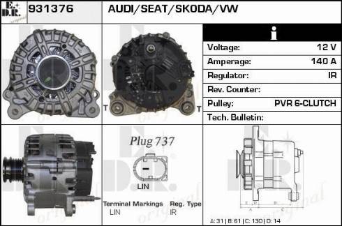 EDR 931376 - Alternator car-mod.net