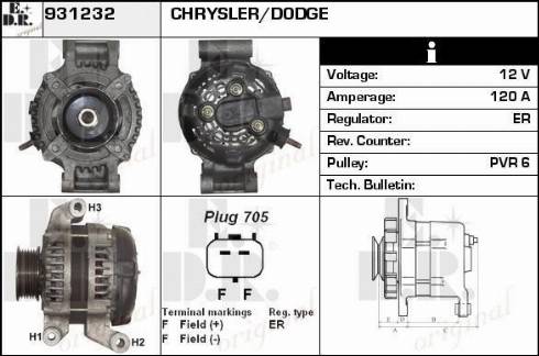 EDR 931232 - Alternator car-mod.net