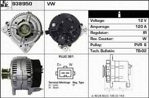 EDR 938950 - Alternator car-mod.net