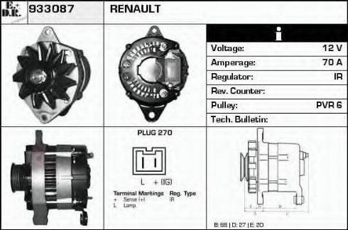 EDR 933087 - Alternator car-mod.net