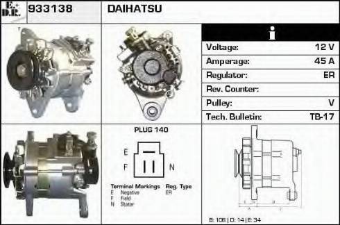 EDR 933138 - Alternator car-mod.net