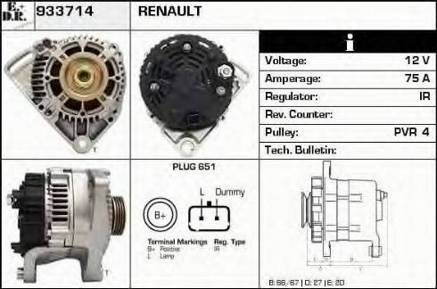 EDR 933714 - Alternator car-mod.net