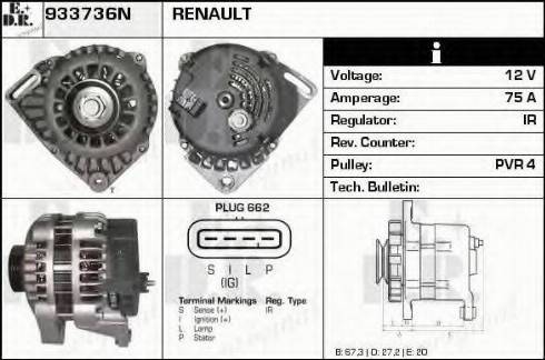 EDR 933736N - Alternator car-mod.net