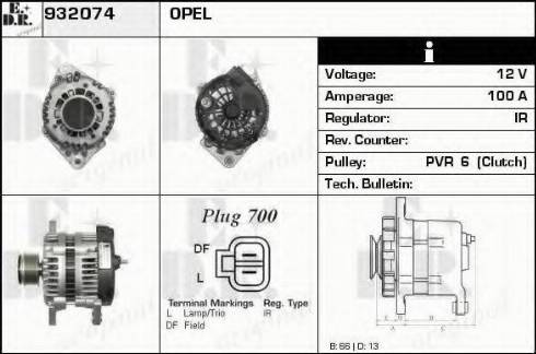 EDR 932074 - Alternator car-mod.net