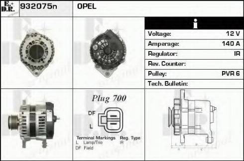 EDR 932075N - Alternator car-mod.net