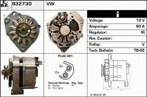 EDR 932730 - Alternator car-mod.net