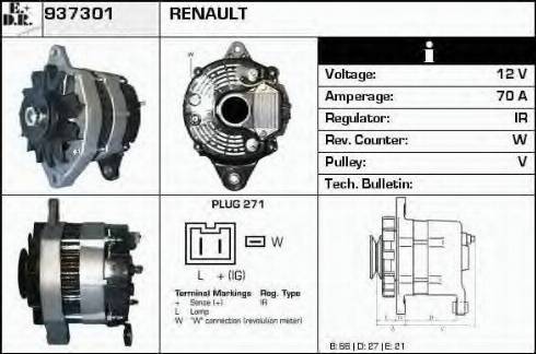 EDR 937301 - Alternator car-mod.net